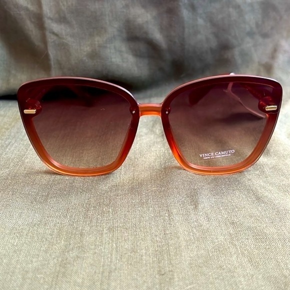 Brand New Vince Camuto Oversized Cat Eye Sunglasses Translucent Frame Gradient main image 7